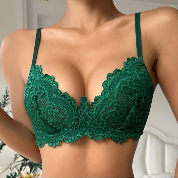 Green lace bra, 34D - Picture 11 of 11